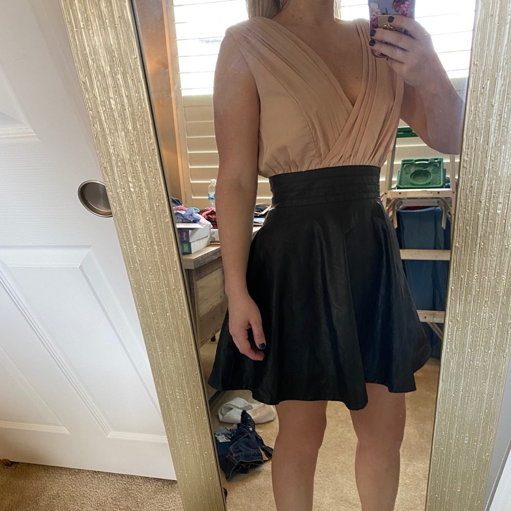 Double Zero Small Party Dress Faux Leather